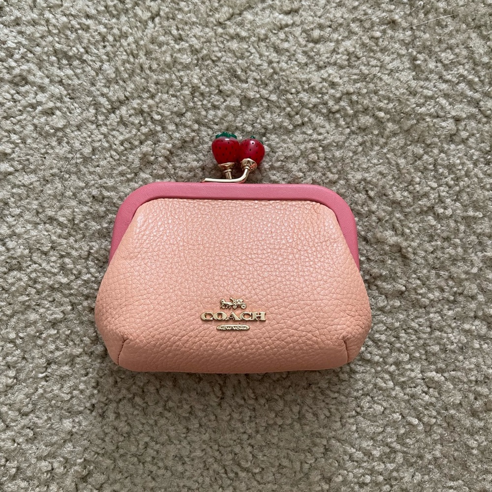 Coach strawberry kisslock